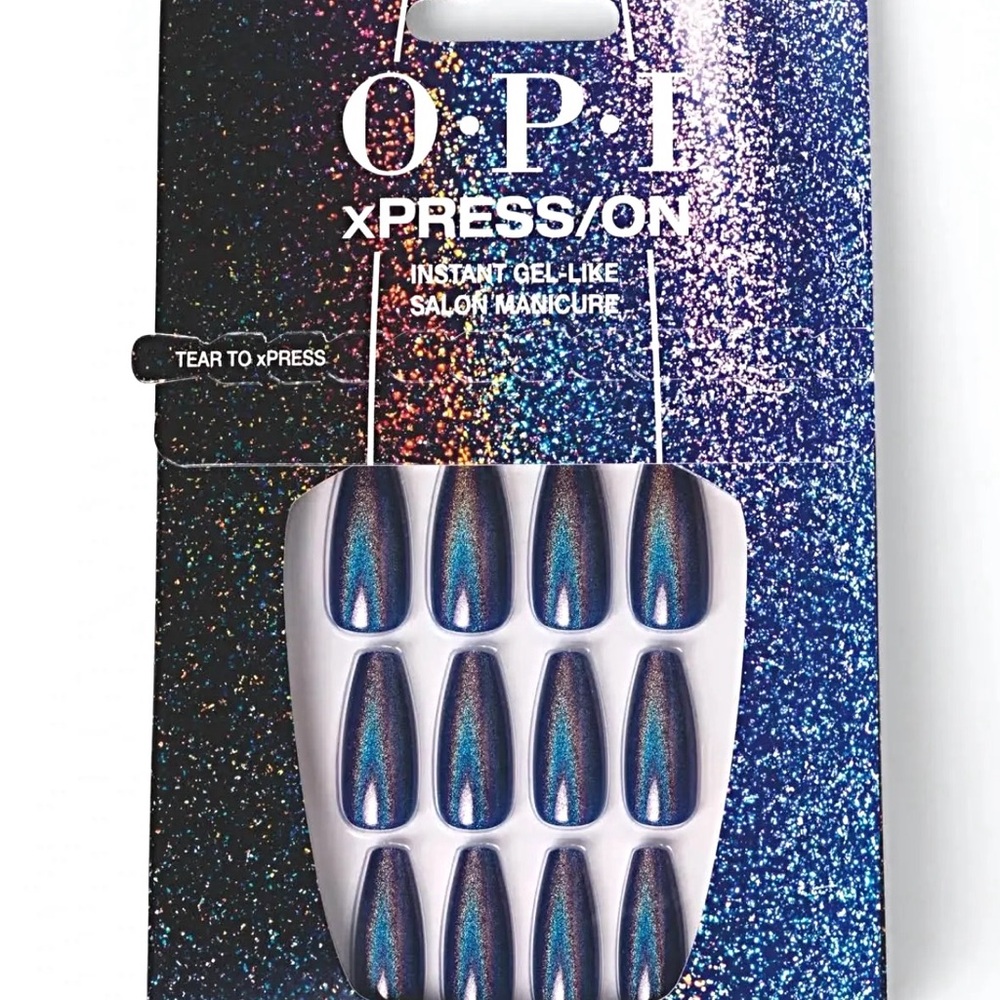 🆕 OPI XPress/On Instant Gel-Like Salon Manicure - Blue